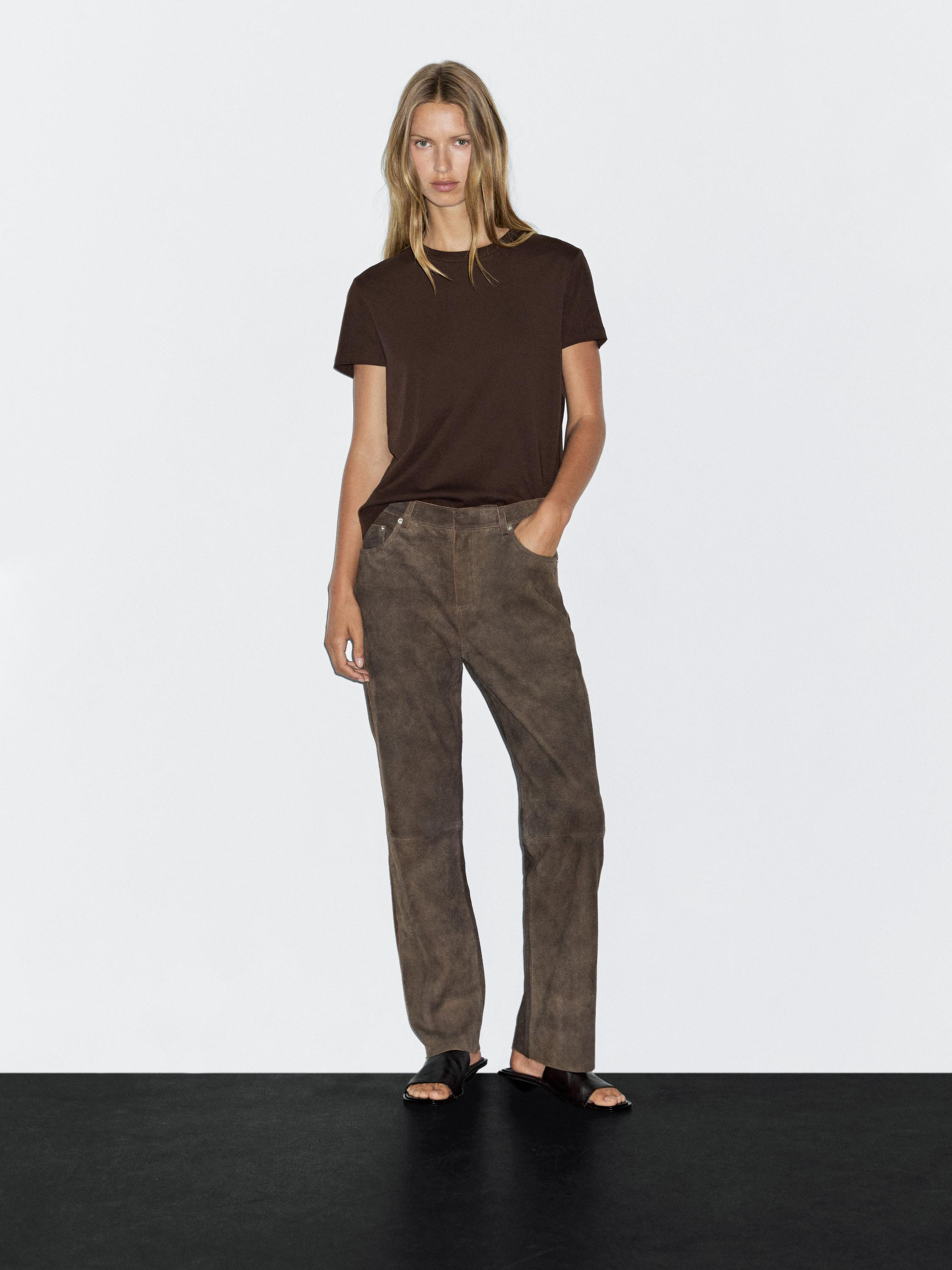 Shirt aus 100 % Baumwolle mit Ziernaht | Massimo Dutti DE