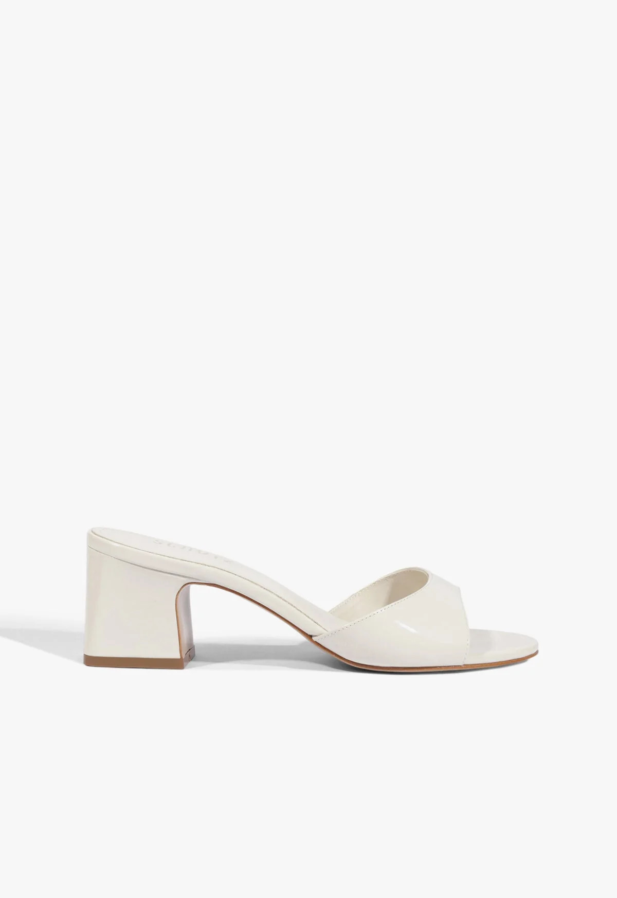 Harriet White Mid Block Heel Sandal | Schutz (US)