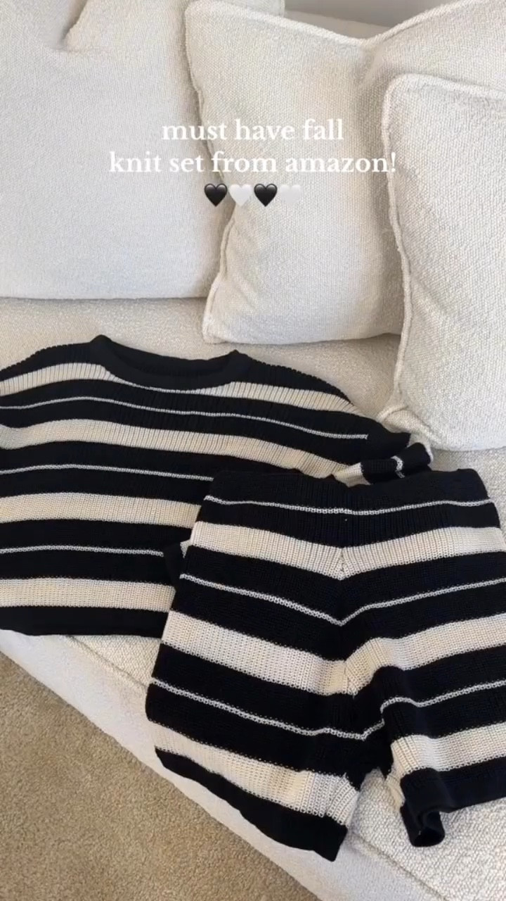 Cutest amazon matching sweater set for fall! Matching sets are a must have for me for fall! There’s a reason this went viral last year it’s so good! Wearing a medium, could’ve done a small! 

#LTKFindsUnder50 #LTKVideo #LTKSeasonal