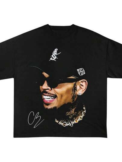 Face Of Breezy  Shirt - Graphic Tee, RnB Merch, Fan Club Apparel, Unisex Streetwear | SHEIN