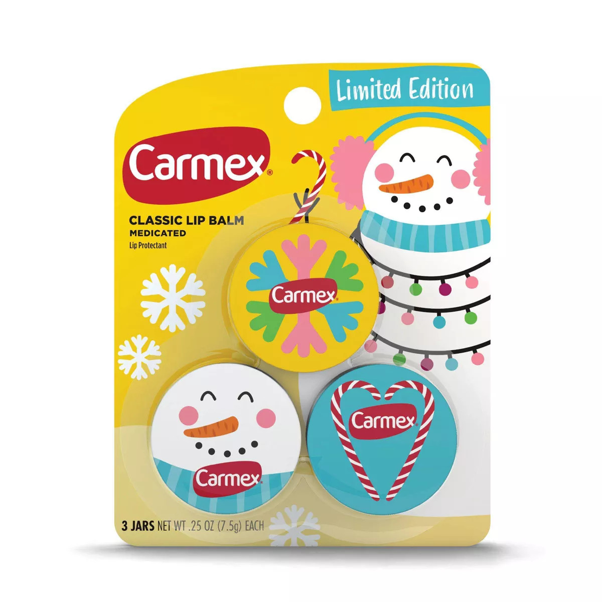 Carmex Original Limited Edition Lip Balm Jars - 3pk | Target