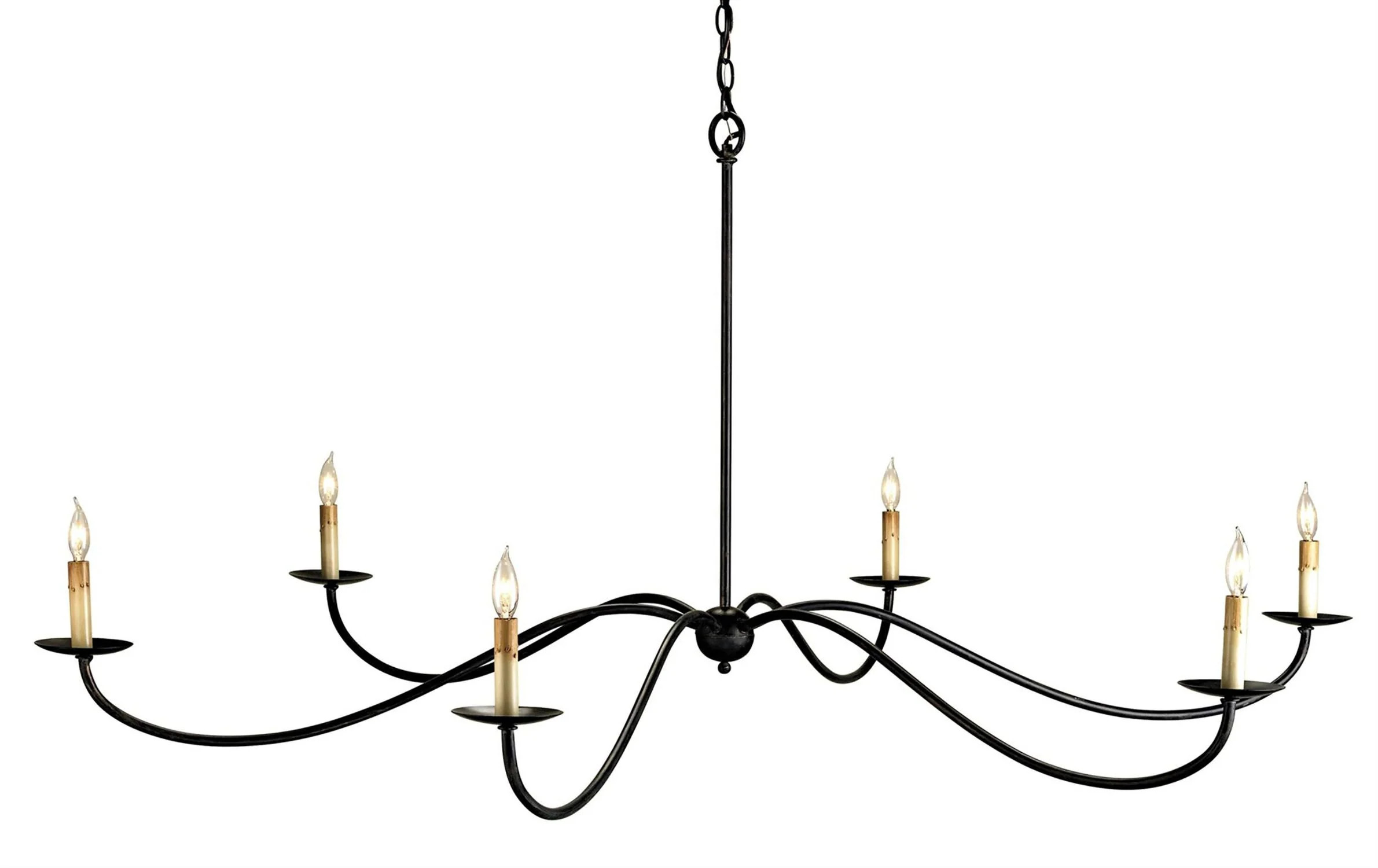 Saxon Black Chandelier | Greene & Co Interiors