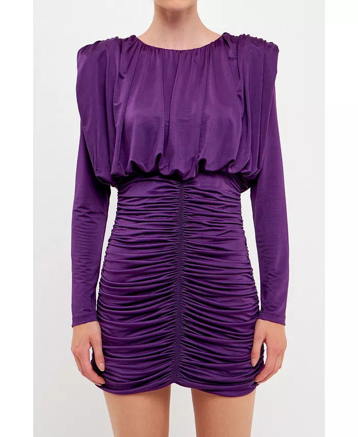 endless rose Women's Fluid Shoulder Pad Mini Dress - Macy's | Macy's