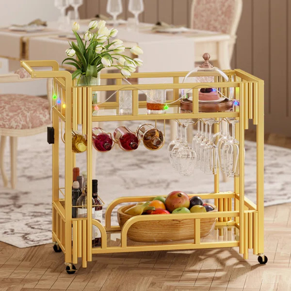 Yelixa Metal Bar Cart | Wayfair North America
