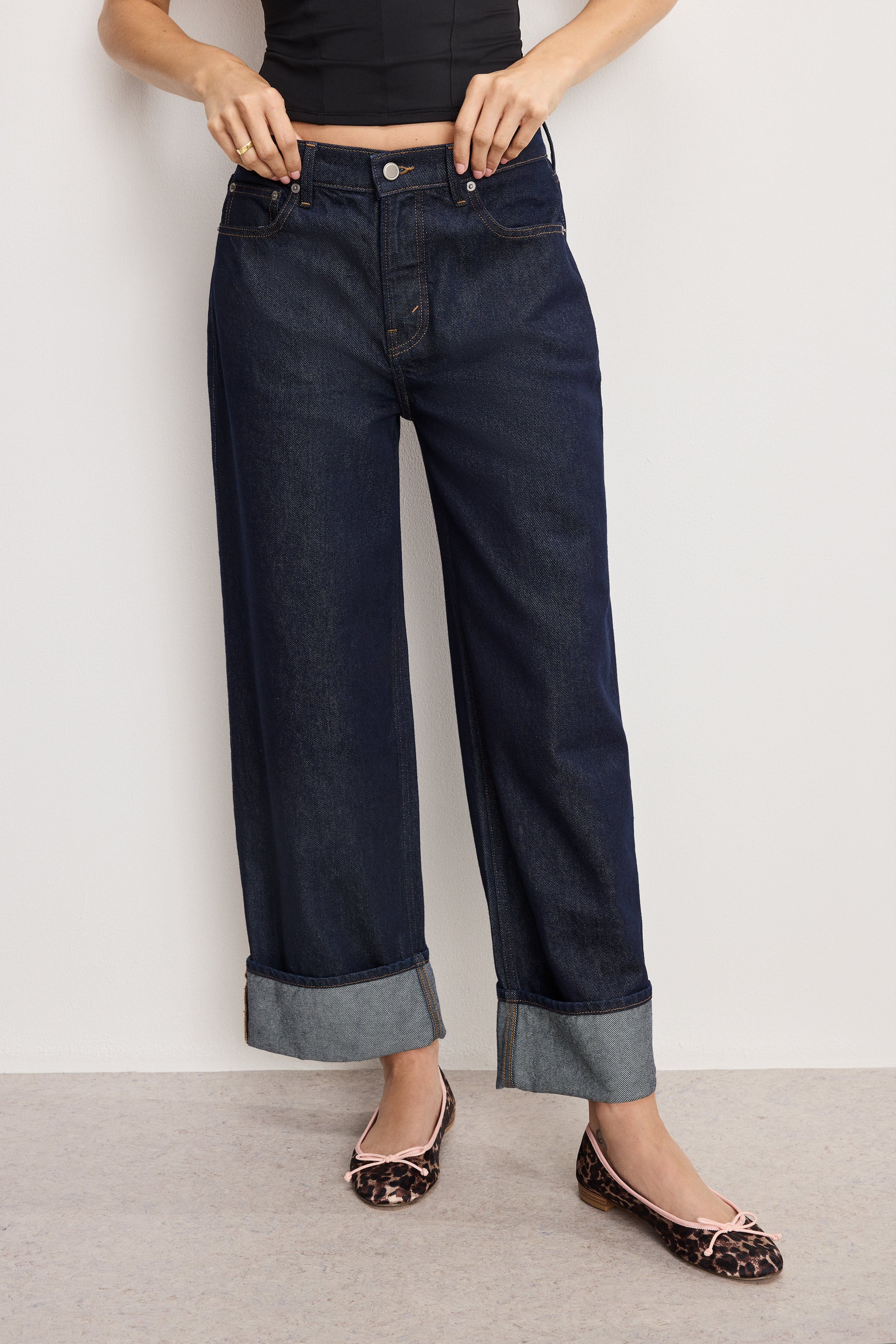 GOOD LOW RISE BAGGY CUFFED JEANS | INDIGO1006 - GOOD AMERICAN | Good American