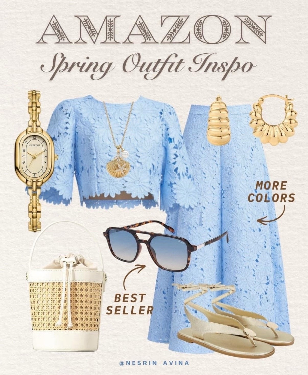 spring outfit inspo 











#goldwatch #sunglasses #bucketbag #amazonfashion #babyblueoutfit
#springoutfit #skirtmatchingset #babyblue #babyshower #boymom #easterdress #eastermaxiskirt
