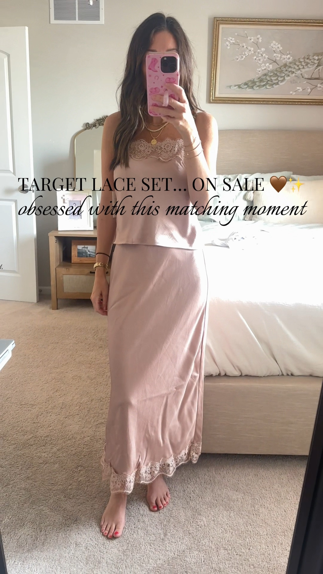 Target girlies… RUN 🏃‍♀️✨ This lace trim matching set is giving holiday chic on a budget.

Wearing size xs

#LTKHoliday #LTKootd #LTKgrwm