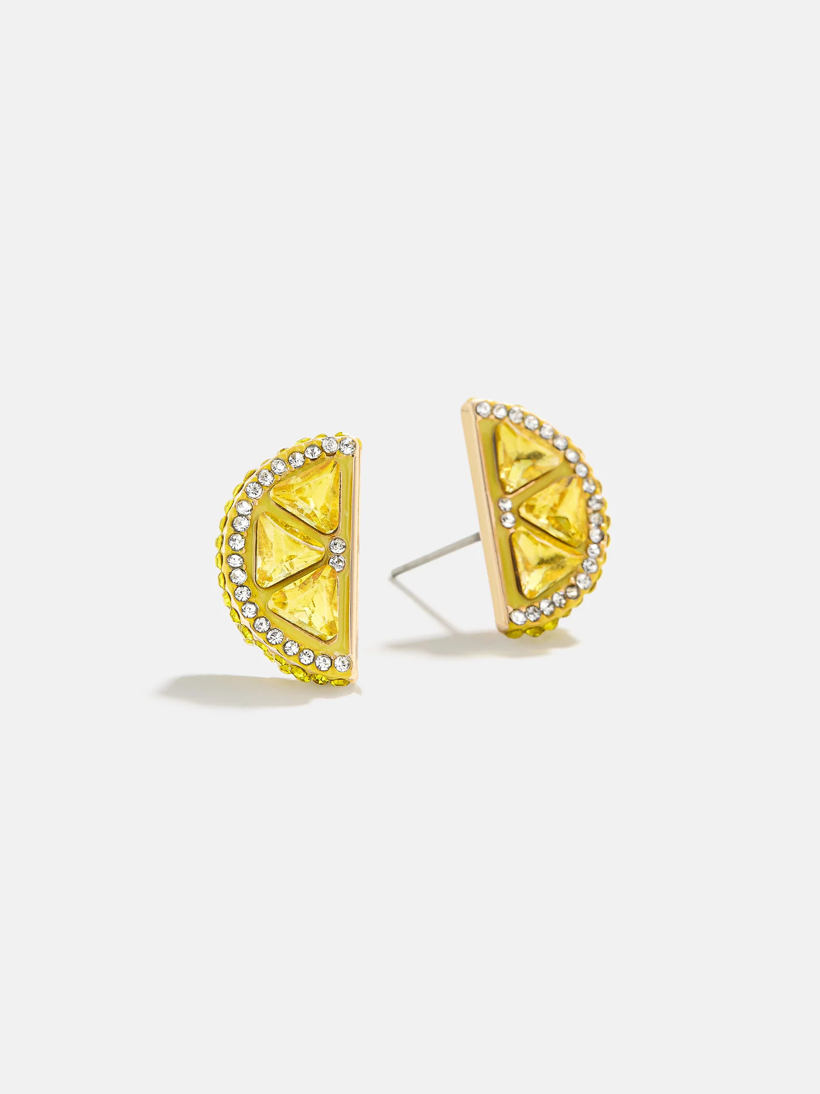 Zest for Life Earrings - Lemon Stud Earrings | BaubleBar (US)