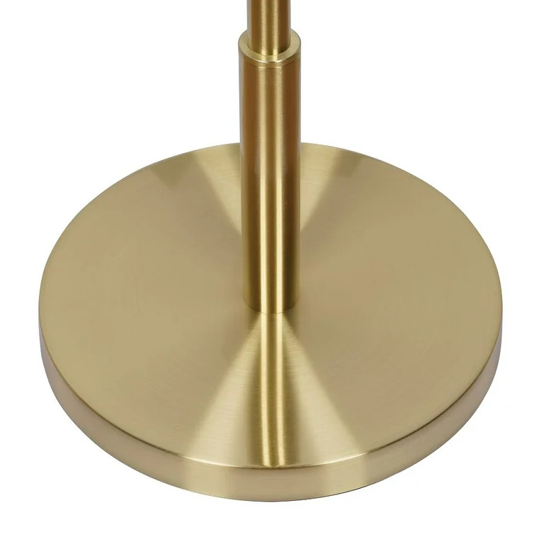 My Texas House 64" Brass Metal Floor Lamp with White Empire Shade | Walmart (US)