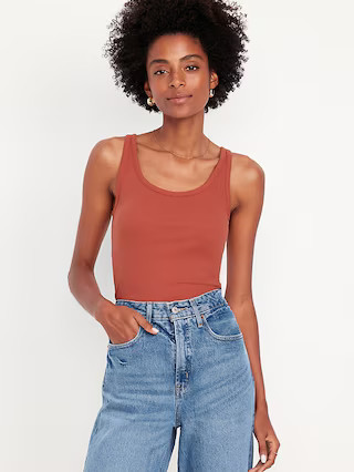 Ribbed Crop Tank Top | Old Navy (US)