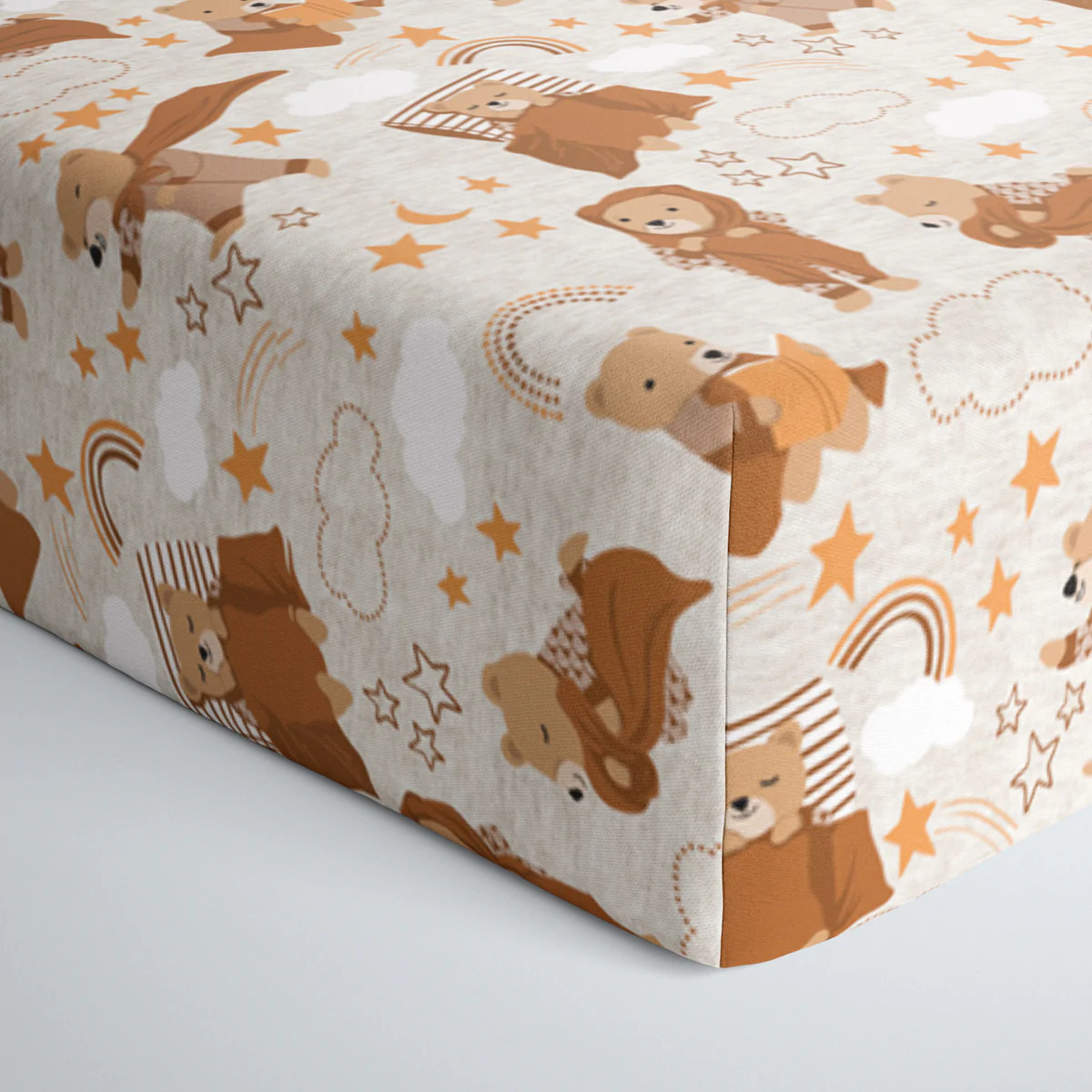 Beary Sleepy Fitted Crib Sheet | Little Sleepies