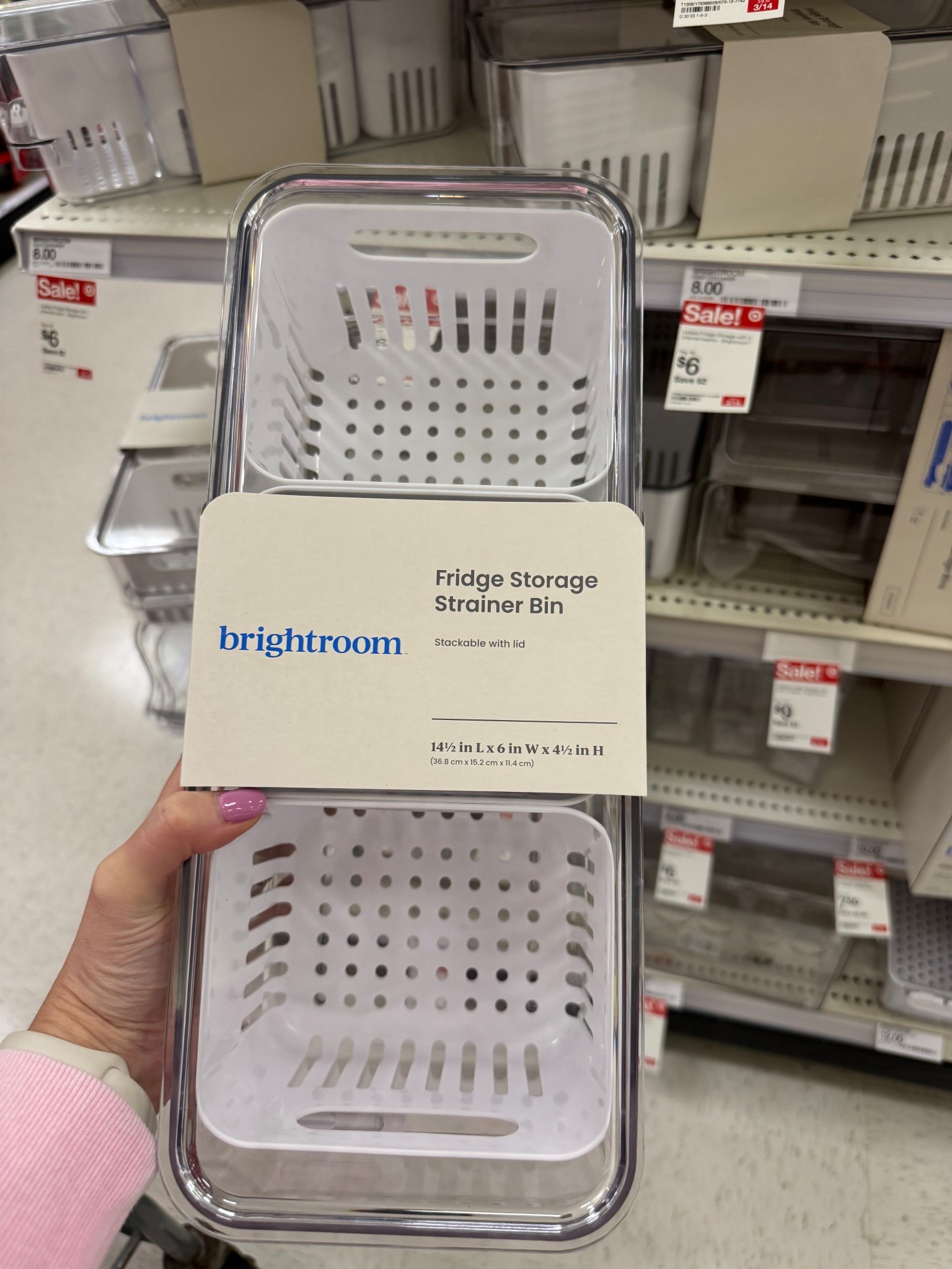 Fridge storage bin, strainer bin, target finds, sale bins @Target organizational fridge bins


#LTKHome #LTKmomlife #LTKSaleAlert