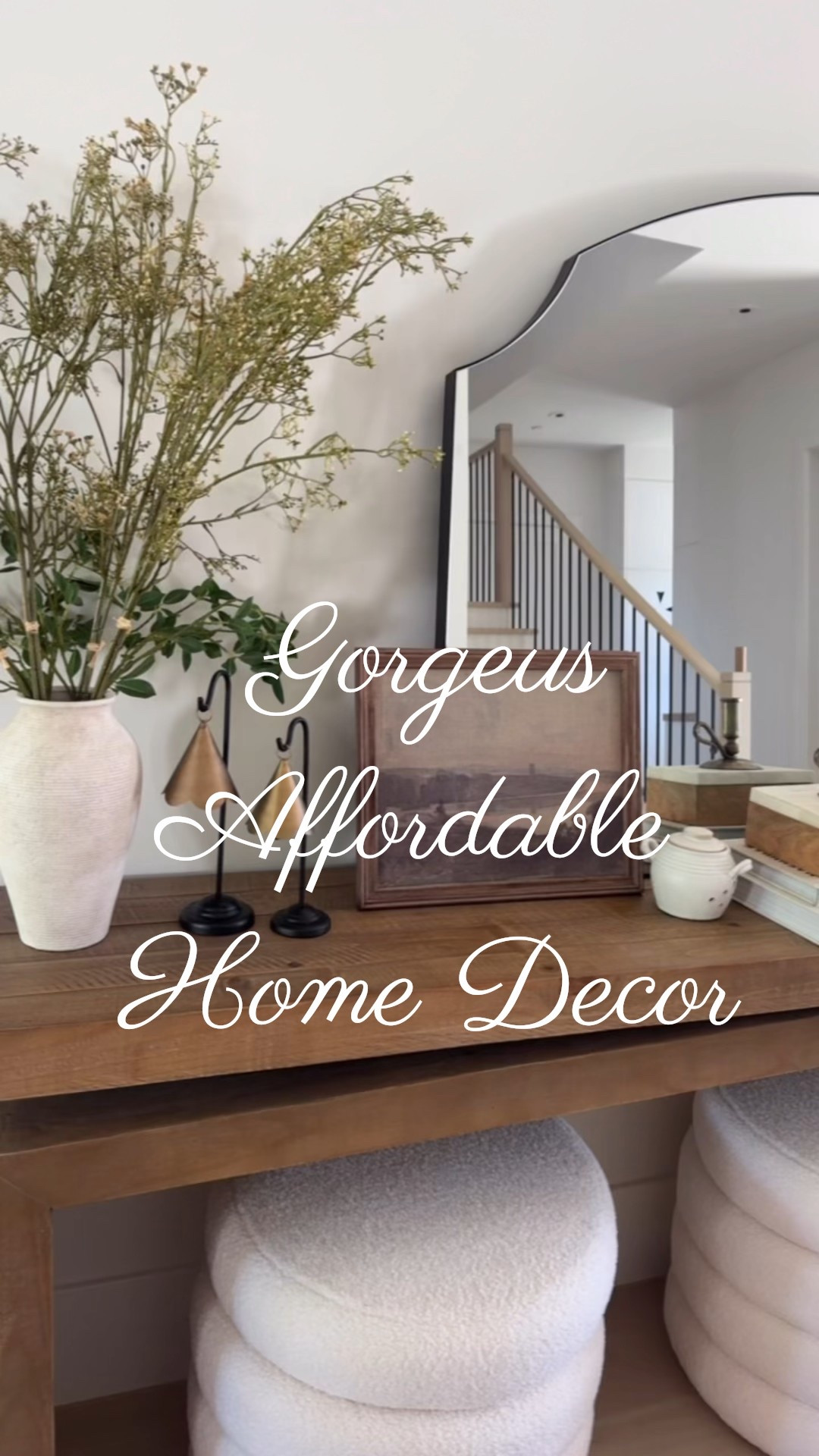 I got most of these pieces at Magnolia home and/or Wayfair. Oh my gosh, I’m obsessed with magnolia home. I had no idea that their stuff was just so gorgeous with incredible quality but so affordable! Watch to the end to see the picture frame in my upstairs hallway. It’s one of my favorite pieces in my home linking everything. ￼

#LTKOver40 #LTKHome