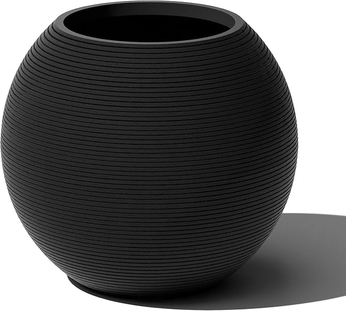 Veradek Strata Series Sphere Round Planter for Patio & Backyard | Durable Plastic-Stone Material ... | Amazon (US)