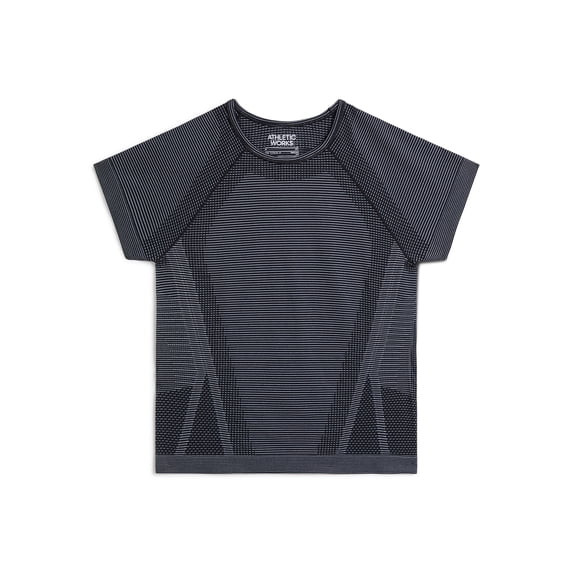 Athletic Works Girl's Active Short Sleeve Seamless Tee, Sizes 4-18 | Walmart (US)