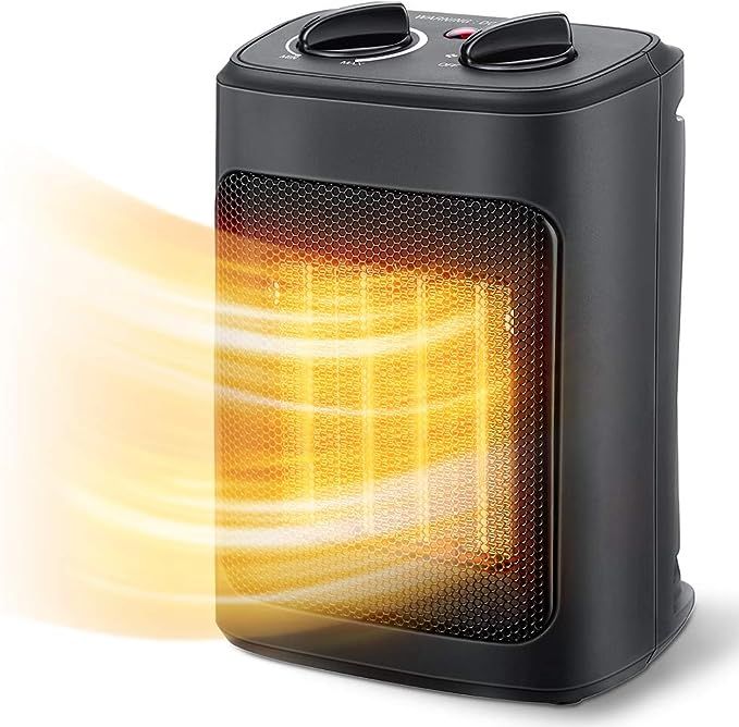 Aikoper Space Heater, 1500W Electric Heaters Indoor Portable with Thermostat, PTC Fast Heating Ce... | Amazon (US)