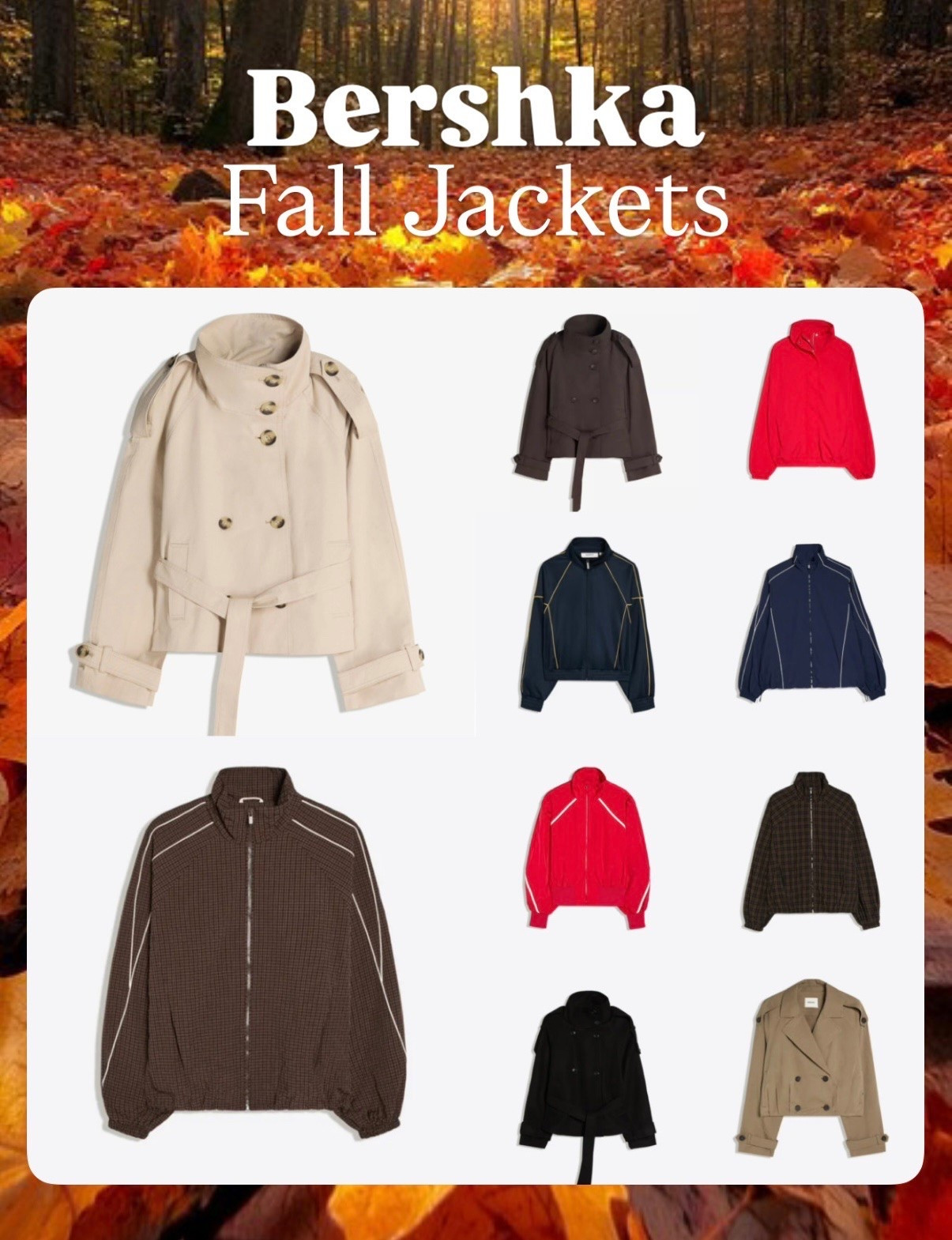 Fall is all about funnel neck jackets and trenches this year! 🍂 From structured silhouettes to versatile everyday styles, Bershka has plenty of chic jackets to refresh your fall wardrobe and take you from casual days to dressed-up looks.

Fall jackets, fall outfits, plaid jackets, fall trends, funnels neck jackets

#LTKootd #LTKSeasonal #LTKgrwm