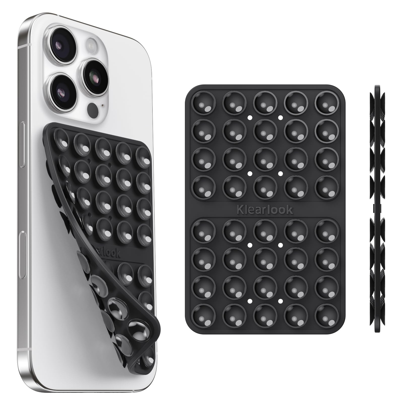 Klearlook Silicone Double-Sided Suction Cup Phone Case Detachable Mount, Sticky Phone Grip with H... | Amazon (US)