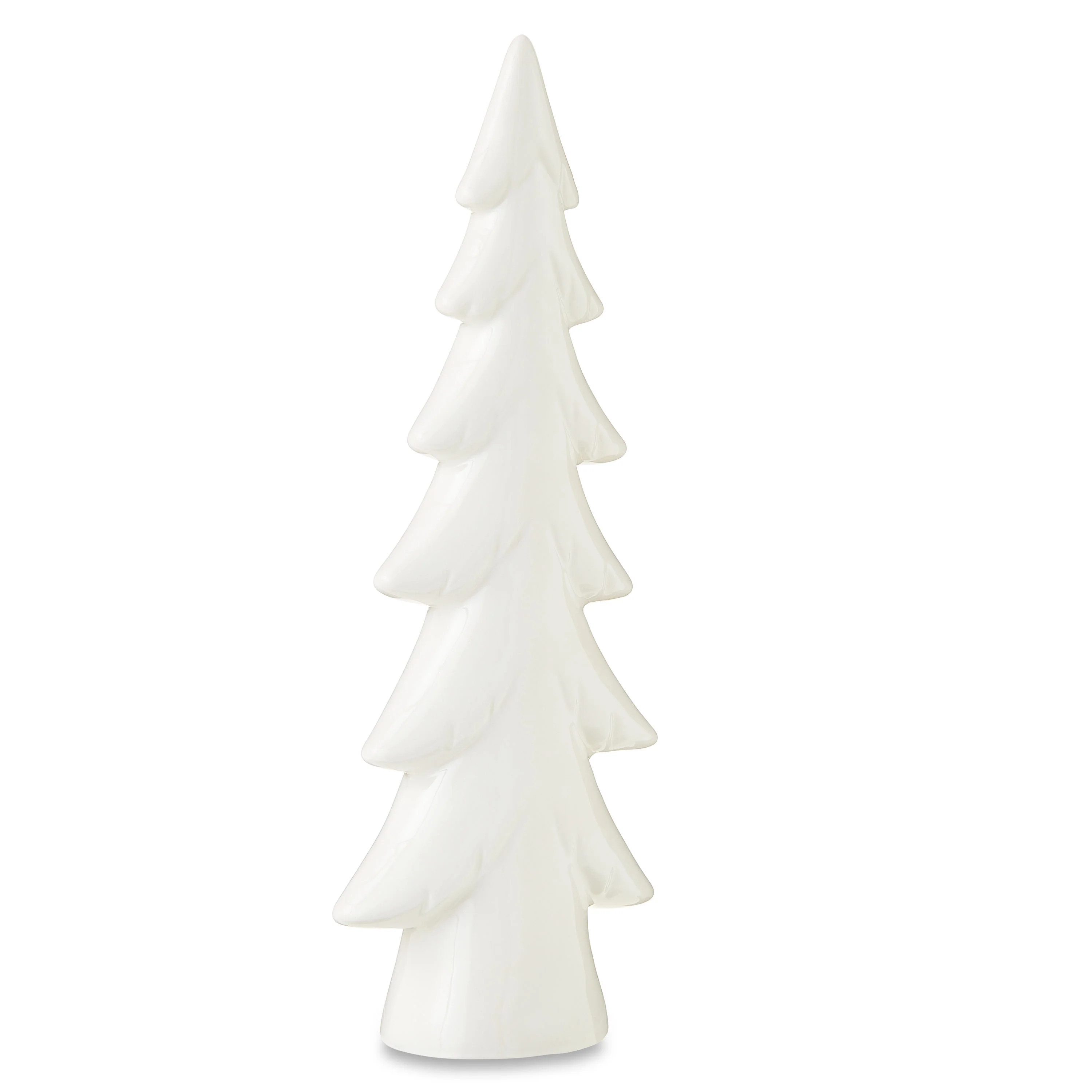 Holiday Time 8.25in Ceramic Holiday Tree Tabletop Décor, White | Walmart (US)