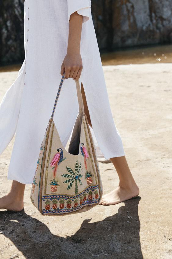 BEADED SHOPPER | Zara US