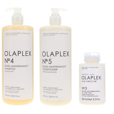 Olaplex Bond Maintenance #4 Shampoo (33 oz) #5 Conditioner (33 oz) and #3 Hair Perfector Treatment (3.3 oz) | Target