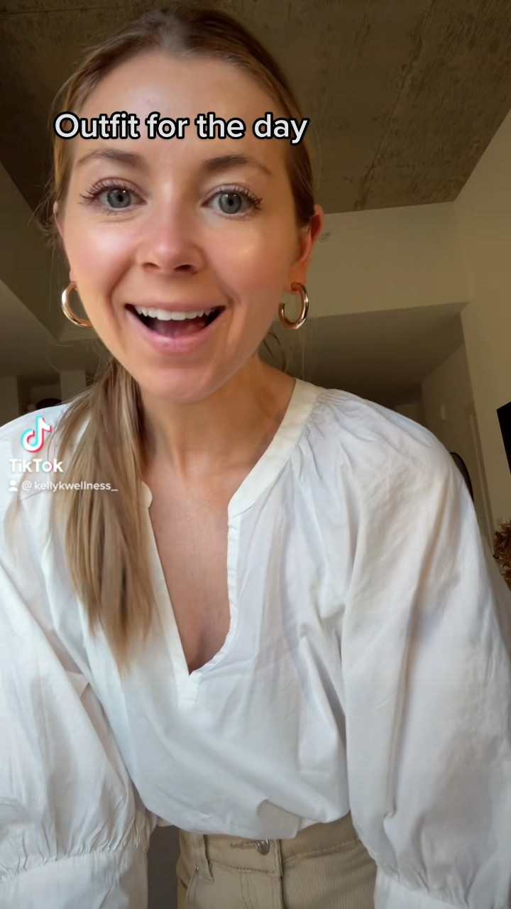 My outfit today! Top is Target, pants are H&M and shoes are Golden Goose. Spring style, spring fashion, wide leg pants, tan jeans, light jeans, peasant top 

#LTKSeasonal #LTKstyletip #LTKunder50