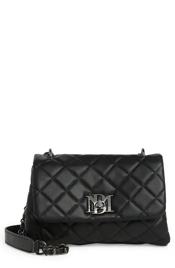 Badgley Mischka Collection Quilted Messenger Bag in Black at Nordstrom Rack | Nordstrom Rack