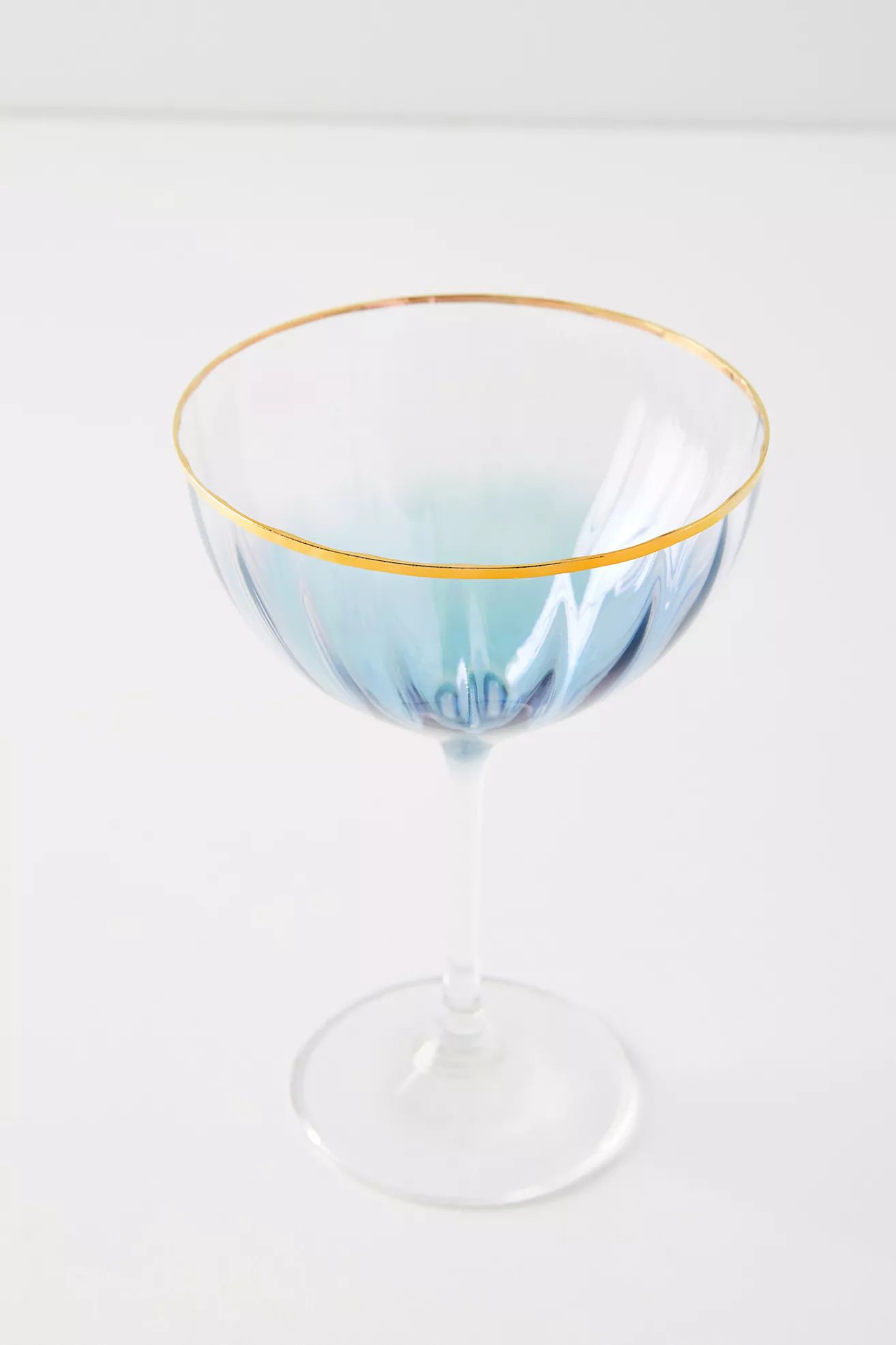 Waterfall Coupe Glasses, Set of 4 | Anthropologie (US)
