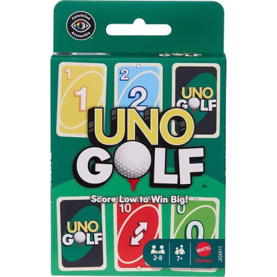 UNO Golf Card Game for Kid, Adult & Family Nights, Parties & Travel, Includes 112 Cards | Target