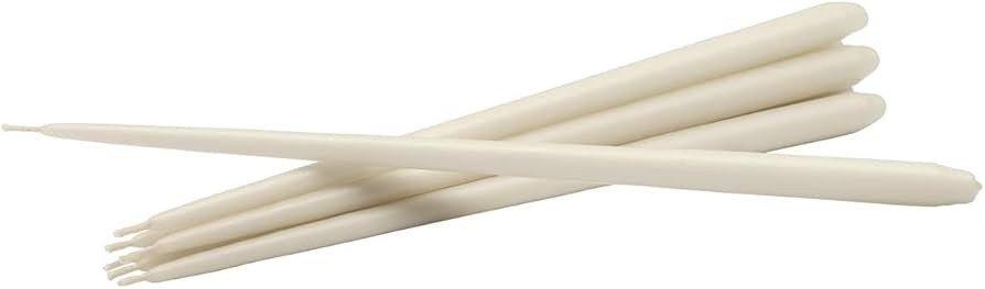 Stoff Nagel taper candles by Ester & Erik aus Paraffinwachs in der Farbe Off-White, Brenndauer ca... | Amazon (DE)