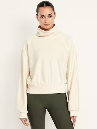 Performance Microfleece Mock Neck Sweatshirt | Old Navy (US)
