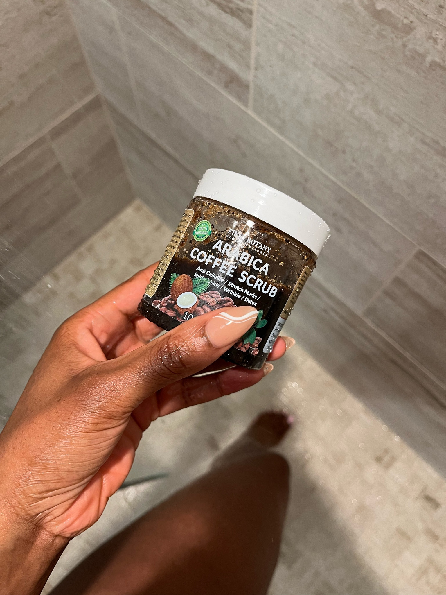 Coffee Body Scrub ; skin smoothing skin firming. 