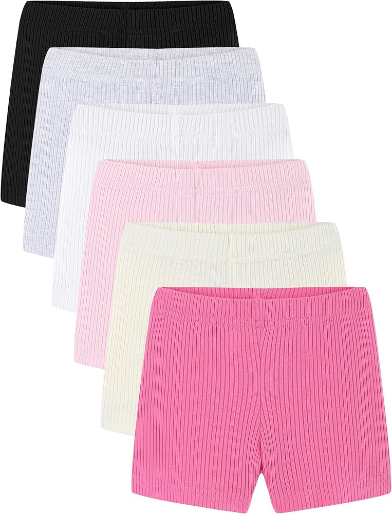 Bumeex Girls Bike Shorts Cartwheel Biker 6 Pack Spring Summer Clothes Safety Shorts Under Dress D... | Amazon (US)