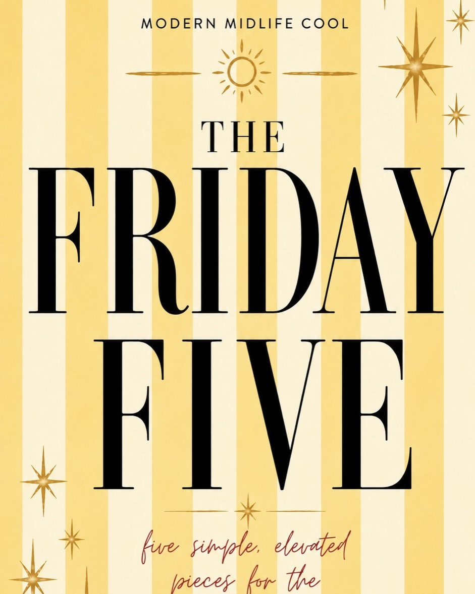 The Friday Five is L I V E. 💚

Tell me which has caught your eye and I’ll send the links right over. Also, I invite you to follow @shoppixieco to see each Friday’s picks.

Five pieces that make getting dressed now—and heading into fall—feel instantly more current. 💚

Welcome to this week’s FRIDAY FIVE: five standout pieces I’m loving, wearing, or adding to my wardrobe right now.

If you’re new here, I’m Jill, the 55-year-old woman behind Shop Pixie Co., where we talk about modern style for women over 50: simple outfit ideas, elevated everyday basics, premium denim, wearable trends, and clothes that help us dress our age—just cooler.

This week’s five are all about easy end-of-summer style with an eye toward fall:

💚 A chartreuse long-sleeve T-shirt that gives your simplest jeans-and-tee outfit a fresh, modern jolt of color.

💚 Those simple chartreuse pants—the pair everyone keeps asking about. They have that polished, almost taffeta-like finish that turns a white tank or black T-shirt into an actual outfit. Add a sweater or jacket later, and they’ll be just as good for fall.

👖 The relaxed, low-rise jeans Jennifer Aniston wears. They’re laid-back, flattering, and have that effortlessly cool, never-overstyled look she does so well. I’m keeping the exact pair a little mysterious here—you’ll have to tap the link to find them!

🖤 The minimal black flip-flops that I have worn with practically everything since their arrival. Sleek, simple, and just elevated enough to make an outfit feel intentional.

🤍 A French terry sweatshirt —an easy layer for cool mornings, travel days, casual weekends, and the seasonal shift ahead.

This is exactly what Friday Five is about: five carefully chosen pieces that can make your wardrobe feel more current without requiring an entirely new closet. Quality over quantity. Simple over complicated. Modern, wearable style for real life.

If you’re a woman in your 40s, 50s, 60s, 70s or beyond who loves classic style with a current point of view, follow @shoppixieco .

#StyleOver50 #MidlifeStyle #WomenOver50Style #ModernMidlife #fridayfive
