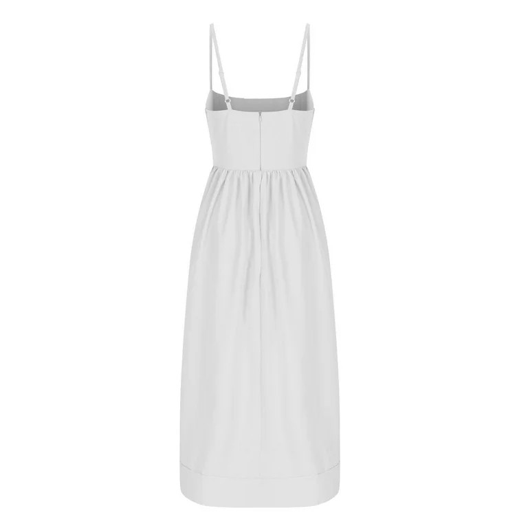 FRSASU Corset Dress for Women formal Spaghetti Strap Bustier Midi Dresses Flowy Pleated Hem Corse... | Walmart (US)