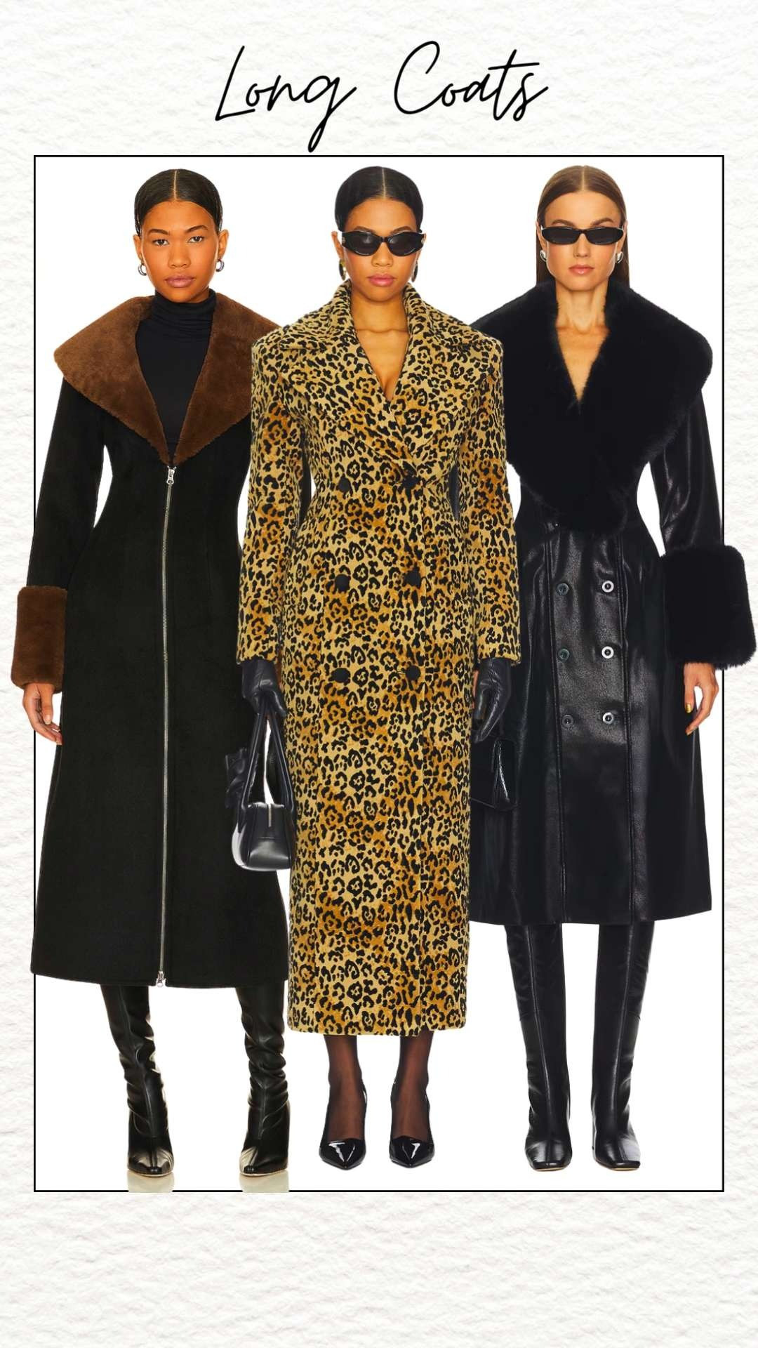 Long coats add instant drama, warmth, and a polished finish to cold-weather styling 🤎 From classic neutrals to bold animal prints and plush fur details, these statement layers stand out while keeping outfits elevated.
#LongCoat #MaxiCoat #BlackLongCoat #BrownLongCoat #LeopardPrintCoat #AnimalPrintCoat #FurCoat #WinterCoat #StatementCoat #ColdWeatherStyle 

 #LTKMidsize #LTKPetite #LTKPlusSize