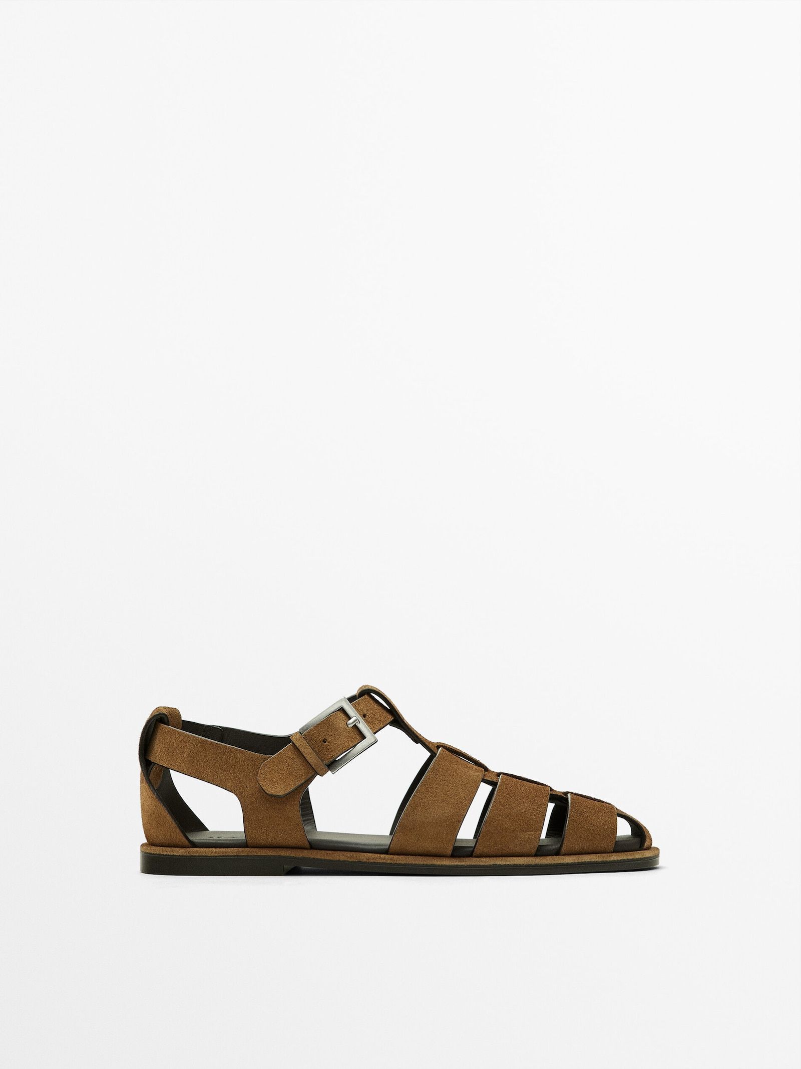 Buckled cage sandals | Massimo Dutti UK