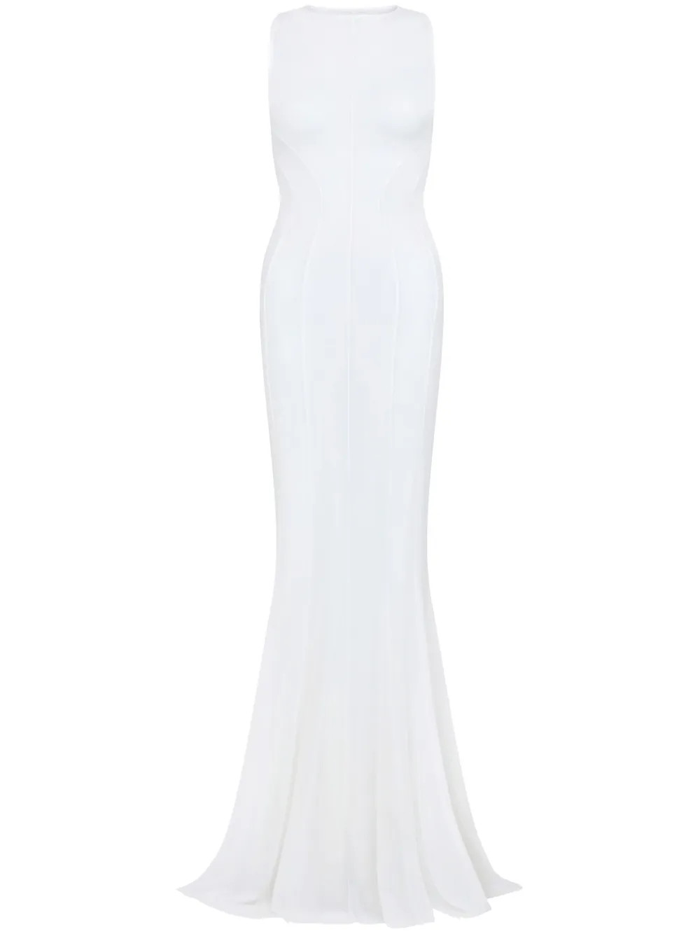 Let's Swim  Mesh Maxi Dress | White | FARFETCH GR | Farfetch Global