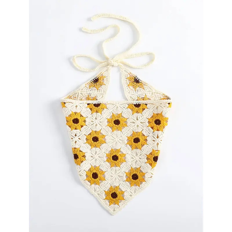 Boho chic Crochet Knit Bandana Headband Elegant Flower - Temu | Temu Affiliate Program