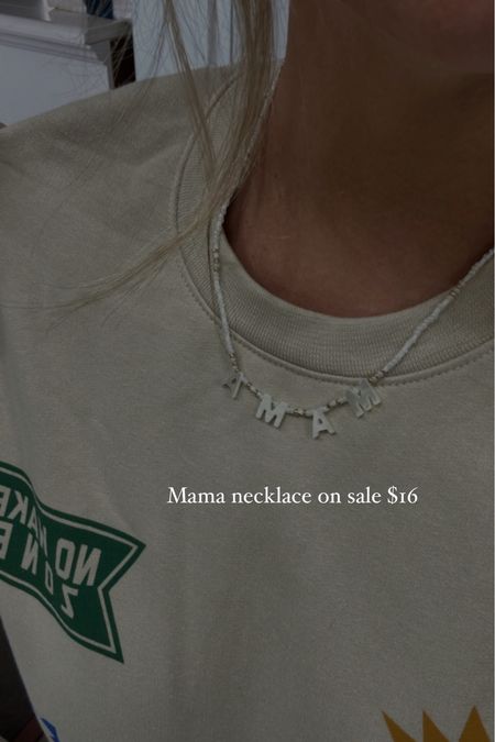Mama necklace and sweater size xl 

#LTKGiftGuide #LTKfindsunder50 #LTKstyletip