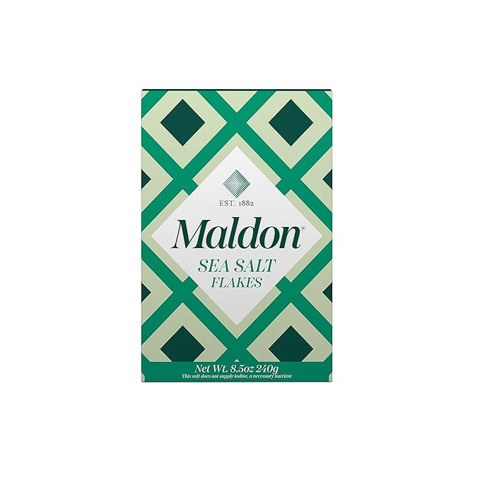 Maldon Salt, Sea Salt Flakes, 8.5 oz (240 g), Kosher, Natural, Handcrafted, Gourmet, Pyramid Crys... | Amazon (US)