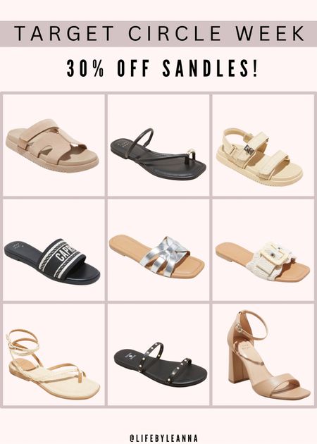 Target circle week is here and all sandals are 30% off! So many affordable summer sandals and heels for every occasion!

On now from April 7th-13th!

#LTKshoecrush #LTKfindsunder50 #LTKxTarget #LTKsalealert