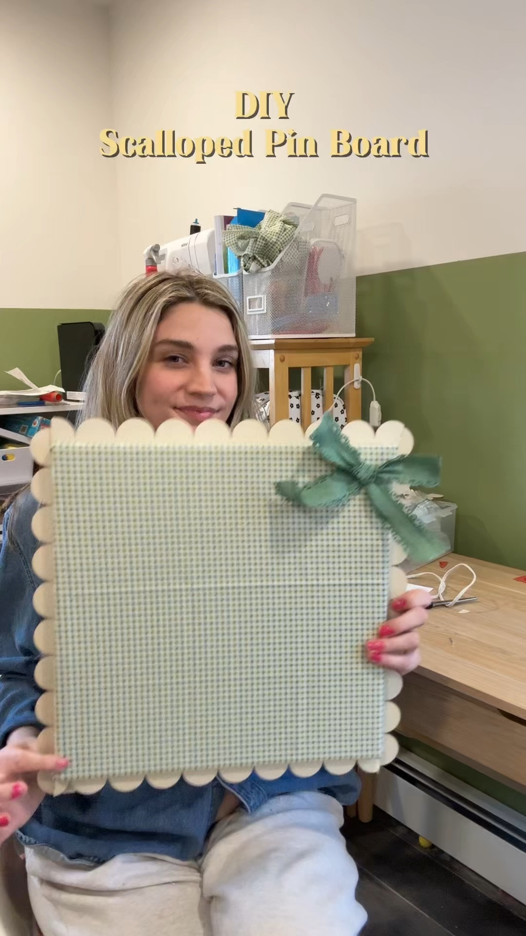 DIY Scalloped Pin Board #diycrafts #craftymom #crafts 

#LTKKids #LTKmomlife #LTKHome