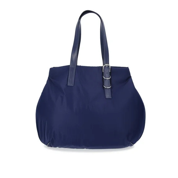Time and Tru Women's Linden Tote, Navy - Walmart.com | Walmart (US)