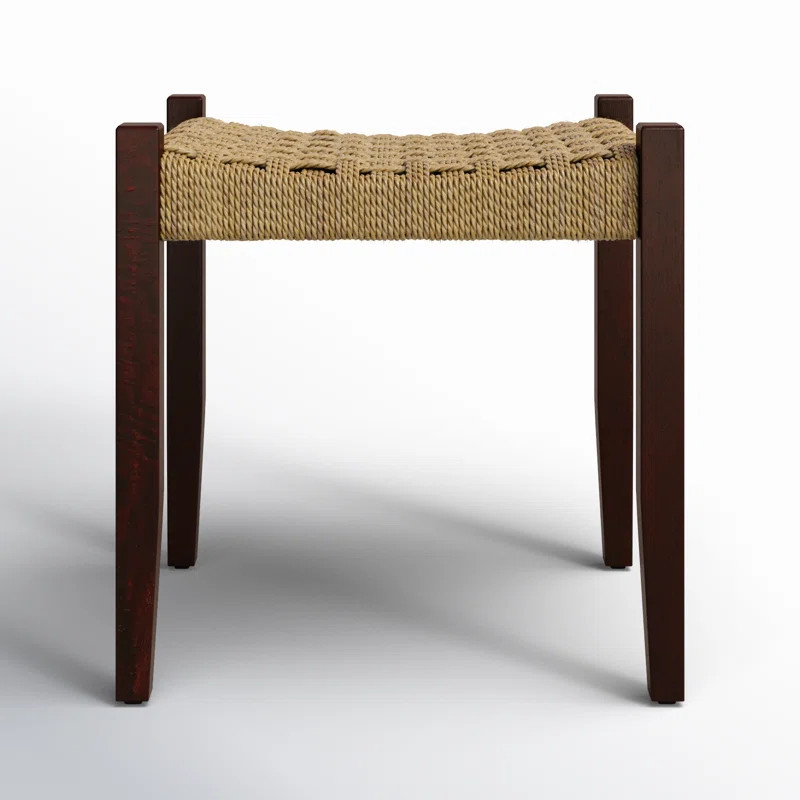 Kathleen Solid Wood Vanity Stool | Birch Lane