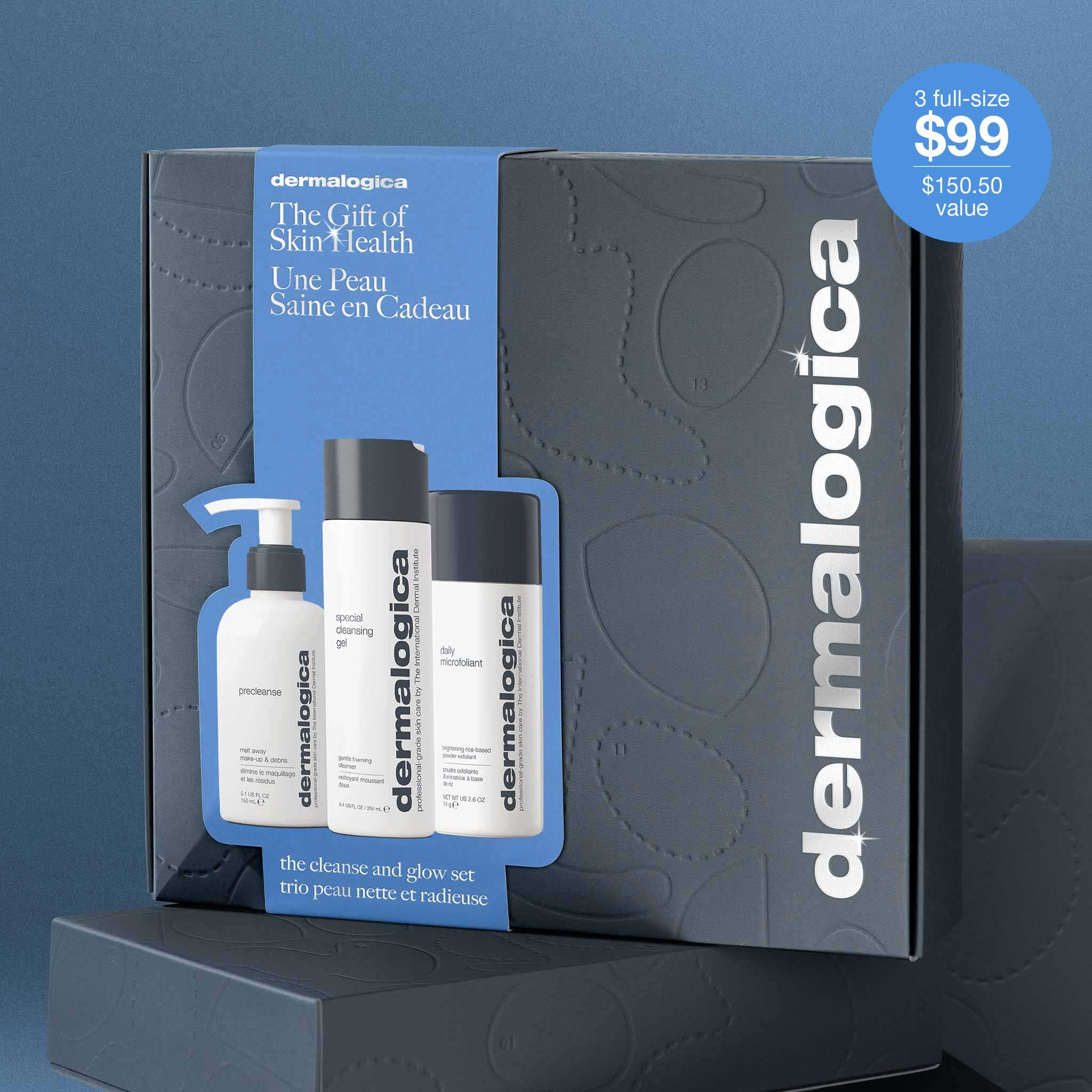 The Cleanse + Glow Set, Full Size Holiday Kit | Dermalogica® | Dermalogica (US)