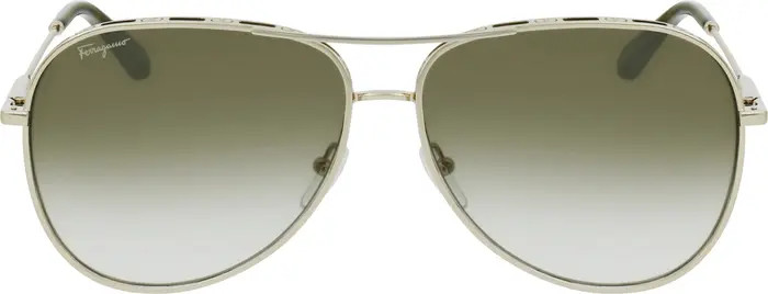 62mm Gradient Oversize Aviator Sunglasses | Nordstrom Rack