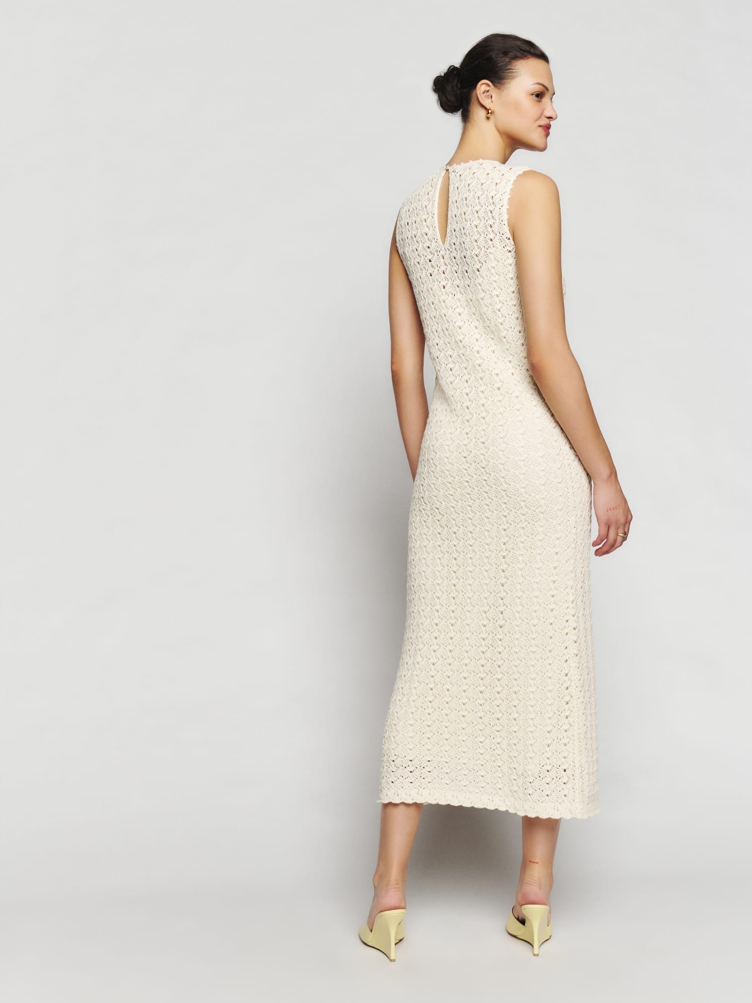 Park Novelty Open Knit Dress | Reformation (US & AU)