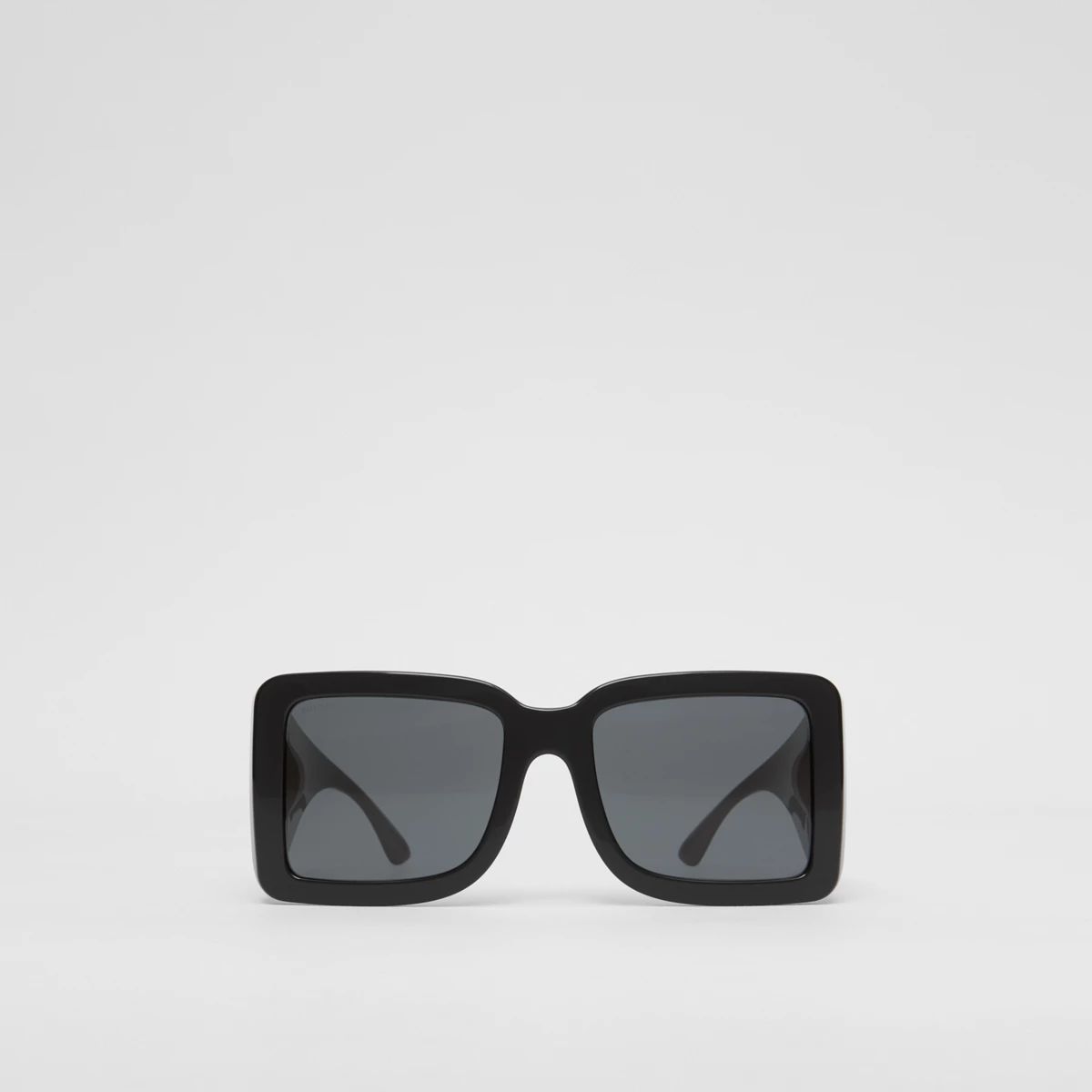 Burberry B Motif Square Frame Sunglasses, Black | Burberry (US)