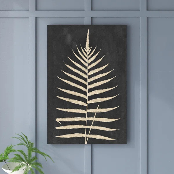 Linen Fern III On Canvas Print | Wayfair North America